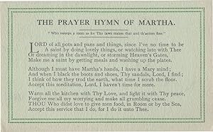Seller image for Martha The Kitchen Maid Servant Antique Prayer Postcard for sale by Postcard Finder
