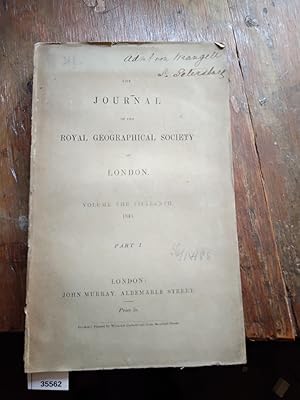 The Journal of the Royal Geographical Society of London Volume the Fifteenth Part 1