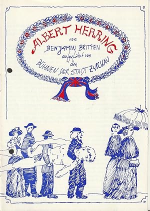 Imagen del vendedor de Programmheft Benjamin Britten ALBERT HERRING Premiere 29. Mrz 1987 Spieljahr 1987 Nr. 4 a la venta por Programmhefte24 Schauspiel und Musiktheater der letzten 150 Jahre