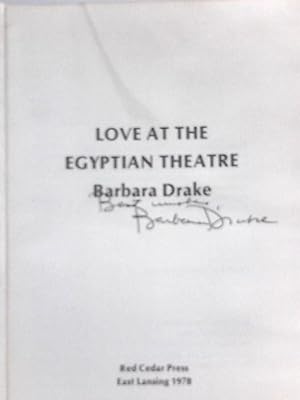 Seller image for Love at the Egyptian Theatre for sale by World of Rare Books