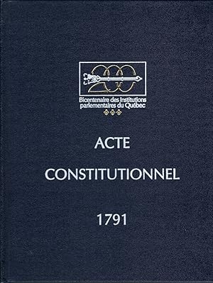 Imagen del vendedor de Acte Constitutionnel 1791 a la venta por BYTOWN BOOKERY