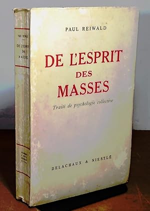 Imagen del vendedor de DE L'ESPRIT DES MASSES -TRAITE DE PSYCHOLOGIE COLLECTIVE a la venta por Livres 113