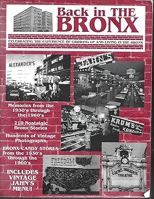 Seller image for Back in the Bronx: Celebrating the Experience of Growing Up and Livoing in the Bronx Issues I - XVIII for sale by Warren Hahn