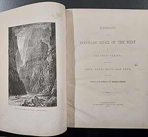 Bild des Verkufers fr Exploration of the Colorado River of the West and Its Tributaries. Explored in 1869, 1870, 1871, and 1872, Under the Direction of the Secretary of the Smithsonian Institution zum Verkauf von Ken Sanders Rare Books, ABAA