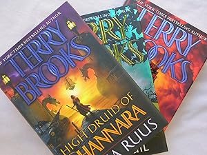 3 Book High Druid of Shannara Set: Jarka Ruus, Tanequil, Straken