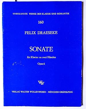 Bild des Verkufers fr Sonate fr Klavier zu zwei Hnden op. 6. Wollenweber N.G. 1577. Nummerierte Ausgabe. Dieses Exemplar trgt die Nr. 681. zum Verkauf von Versandantiquariat Kerstin Daras