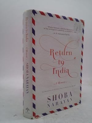 Imagen del vendedor de Return to India (A Memoir) a la venta por ThriftBooksVintage