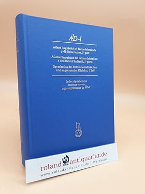 Sprachatlas des Dolomitenladinischen und angrenzender Dialekte, 1. Teil: Vol. 5: Index alphabetic...