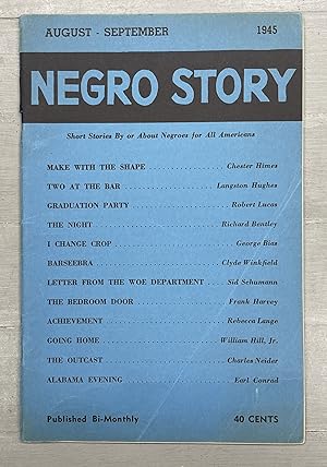 Negro Story. Short Stories By Or About Negroes For All Americans. Vol. II, No. 1, August-Septembe...