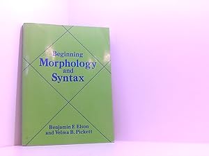 Bild des Verkufers fr Beginning Morphology and Syntax zum Verkauf von Book Broker