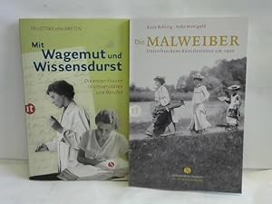 Bild des Verkufers fr Mit Wagemut und Wissensdurst. Die ersten Frauen in Universitten und Berufen/ Die Malweiber. Unerschrockene Knstlerinnen um 1900. 2 Bnde zum Verkauf von Celler Versandantiquariat