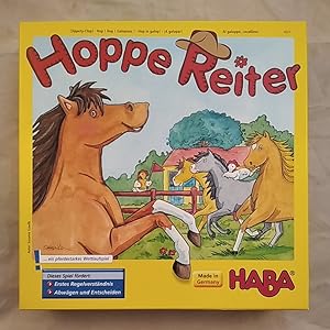 HABA 4321: Hoppe Reiter (Holzspielsteine)[Kinderspiel]. Sammel- und Pferdewettlaufspiel mit 3 Var...