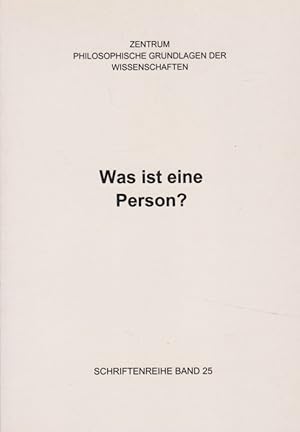 Bild des Verkufers fr Was ist eine Person? : Eine Ringvorlesung im Sommersemester 2000. hrsg. im Auftr. des Zentrum Philosophische Grundlagen der Wissenschaften von Georg Mohr / Zentrum Philosophische Grundlagen der Wissenschaften (Bremen): Schriftenreihe ; Bd. 25. zum Verkauf von Fundus-Online GbR Borkert Schwarz Zerfa