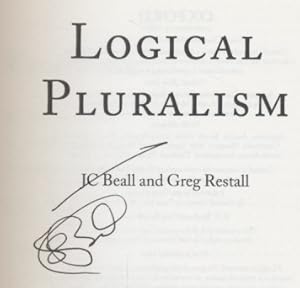 Immagine del venditore per [ Signed Copy ] Logical Pluralism. venduto da Fundus-Online GbR Borkert Schwarz Zerfa