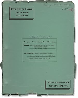 Seller image for Handle with Care [Divided By Two] (Original screenplay for the 1932 film) for sale by Royal Books, Inc., ABAA