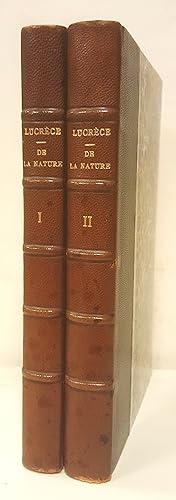 De la Nature. Tome I et II. Texte établi et traduit par Alfred Ernout.