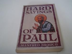 Bild des Verkufers fr Hard Sayings of Paul zum Verkauf von WeBuyBooks 2