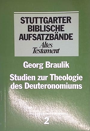 Imagen del vendedor de Studien zur Theologie des Deuteronomiums. Stuttgarter biblische Aufsatzbnde ; 2 a la venta por books4less (Versandantiquariat Petra Gros GmbH & Co. KG)