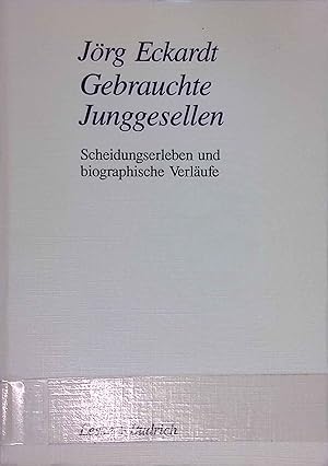 Immagine del venditore per Gebrauchte Junggesellen : Scheidungserleben und biographische Verlufe. venduto da books4less (Versandantiquariat Petra Gros GmbH & Co. KG)