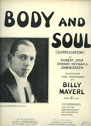 Seller image for Piano Transcription by Billy Mayerl (Piano Sheet Music) | Body and Soul (Supplication) for sale by Little Stour Books PBFA Member