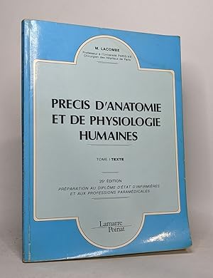 Précis d'anatomie et de physiologie humaines