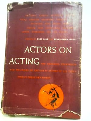 Imagen del vendedor de Actors on Acting a la venta por World of Rare Books