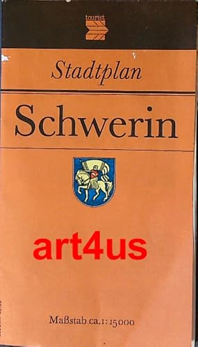 Bild des Verkufers fr Stadtplan Schwerin. zum Verkauf von art4us - Antiquariat