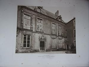 Planche 1910 ETAMPES maison dite d' ANNE DE PISSELEU FACADE PRINCIPALE