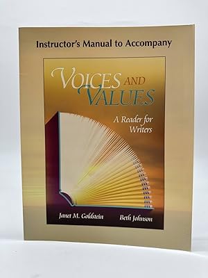 Immagine del venditore per Voices and Values A Reader for Writers, Instructor's Edition venduto da Dean Family Enterprise