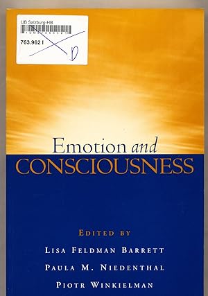 Seller image for Emotion and Consciousness for sale by avelibro OHG