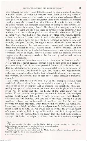 Seller image for Did Smallpox Reduce Height? A Final Comment with Reply. An original article from the Economic History Review, 2001. for sale by Cosmo Books