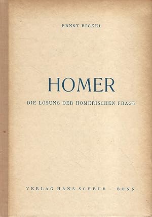 Seller image for Homer. Die Lsung der Homerischen Frage. for sale by Lewitz Antiquariat