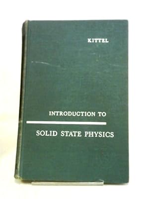 Image du vendeur pour Introduction to Solid State Physics mis en vente par World of Rare Books