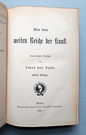 Immagine del venditore per Aus dem weiten Reiche der Kunst - Auserwhlte Aufstze - 1889 - Die arabische Kunst; Die Kunst in Indien; Metall- und Schmuckarbeiten des Orients; Die Gewebe des Orients; Geschichte des Porzellans; Die Kunst in Indien etc. venduto da Verlag IL Kunst, Literatur & Antiquariat