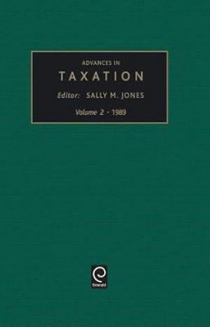 Image du vendeur pour Advances in Taxation: A Research Annual, 1989 (Advances in Taxation) [Hardcover ] mis en vente par booksXpress