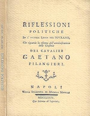 Immagine del venditore per Riflessioni politiche su l'ultima legge del Sovrano che riguarda la riforma della giustizia venduto da Biblioteca di Babele