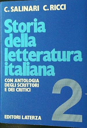 Immagine del venditore per Storia della letteratura italiana 2 venduto da Librodifaccia
