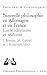 Seller image for Nouvelle Philosophie En Allemagne Et En France: Entre Idealisme Et Realisme (Problemes & Controverses) (French Edition) [FRENCH LANGUAGE - Soft Cover ] for sale by booksXpress