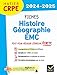 Seller image for Hatier CRPE - Fiches d'Histoire géographie EMC - Epreuve écrite 2024/2025 [FRENCH LANGUAGE - Soft Cover ] for sale by booksXpress