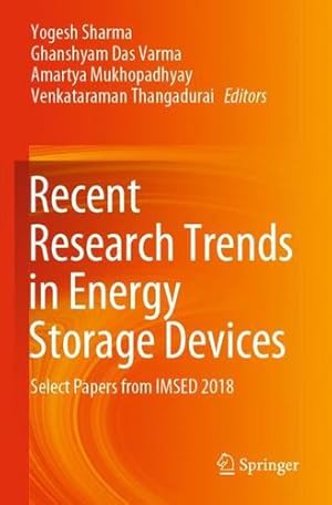 Seller image for Recent Research Trends in Energy Storage Devices: Select Papers from IMSED 2018 [Paperback ] for sale by booksXpress