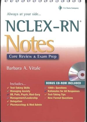 Imagen del vendedor de NCLEX-RN® Notes: Countdown to Success (Davis's Notes) a la venta por ZBK Books