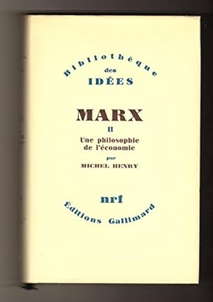 Bild des Verkufers fr MARX Tome 2 Une Philosophie de l'conomie zum Verkauf von Ammareal