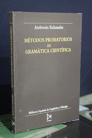 Métodos probatorios en gramática científica.- Rabanales, Ambrosio.