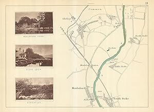 Map section Cholsey - Moulsford - South Stoke in Oxfordshire // Photographic illustrations of Mou...