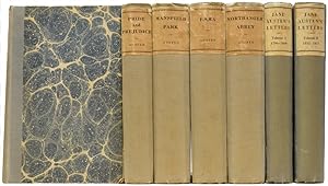 Seller image for The Novels and Letters of Jane Austen: Sense and Sensibility, Pride and Prejudice, Mansfield Park, Emma, Northanger Abbey, Persuasion, and Letters volumes I and II. The text based on Collation of the Early Editions by R.W. Chapman. With Notes, Indexes, and Illustrations from Contemporary Sources for sale by Adrian Harrington Ltd, PBFA, ABA, ILAB