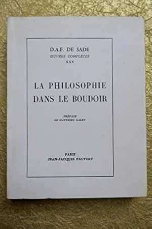 Seller image for La philosophie dans le boudoir for sale by Ammareal
