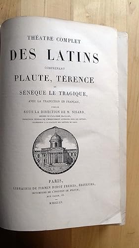 THEATRE COMPLET DES LATINS