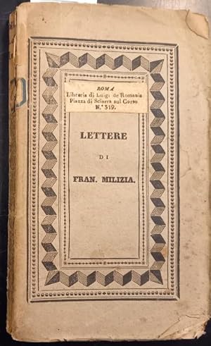 Bild des Verkufers fr LETTERE AL CONTE FR. DI SANGIOVANNI. Ora per la prima volta pubblicate. zum Verkauf von studio bibliografico pera s.a.s.