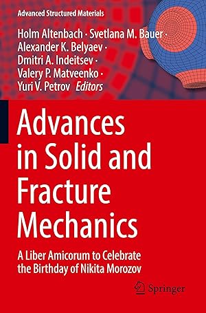 Imagen del vendedor de Advances in Solid and Fracture Mechanics a la venta por moluna