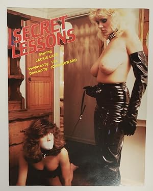 Secret Lessons Starring Jackie Lace - John Howard - Bizarre Video - Single Sheet Promotional Adve...